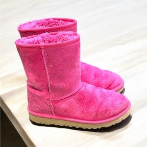 UGG Bubblegum Pink Ankle Boots Size 5.